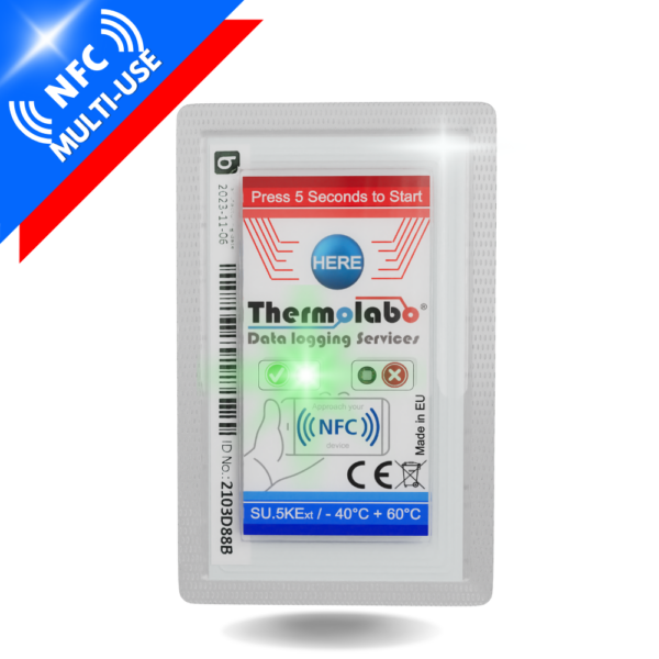 Datalogger Température NFC Sans Contact Réutilisable Thermolabo