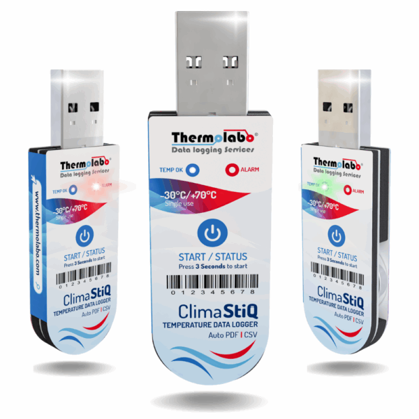 Enregistreur de Température USB ClimaStiQ® – Surveillance Fiable de -30°C à +70°C