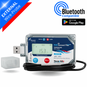 Enregistreur température Bluetooth et USB MUD Connect Flex avec sonde externe – multi-usage – plage -30 à +70°C