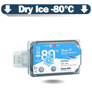 Dry Ice Temperature Data Loggers -80°C
